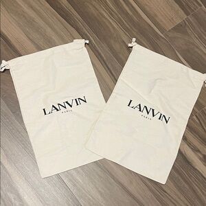 Lanvin Paris Set of 2 Dust Bags
